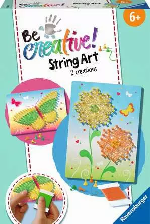 String Art Schmetterlinge - Bastelset für Kinder ab 6 Jahren
