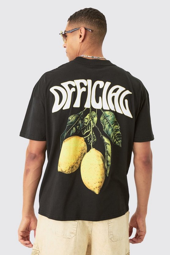 Oversize T-Shirt mit Official Zitronen-Print