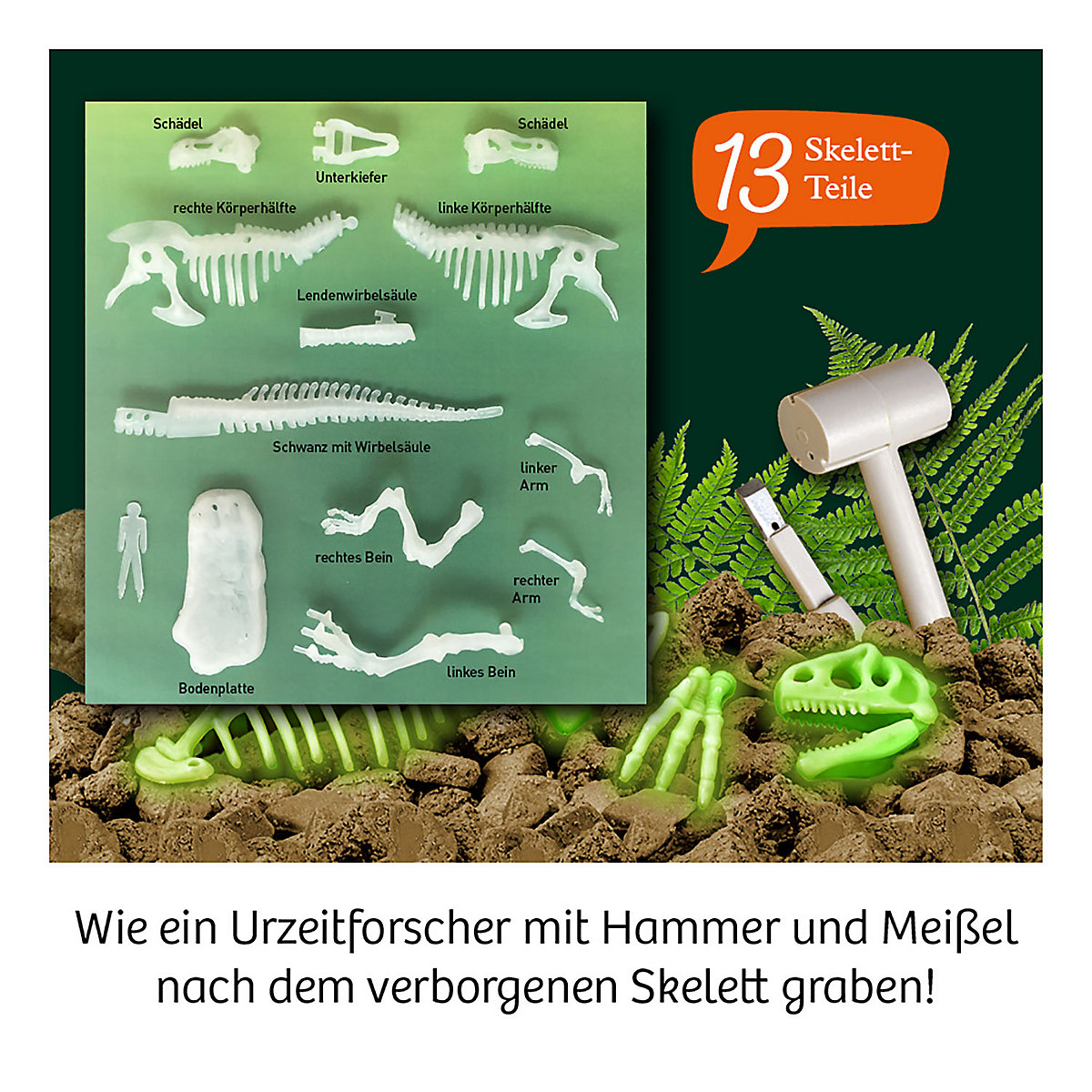 Nachtleuchtender T-REX