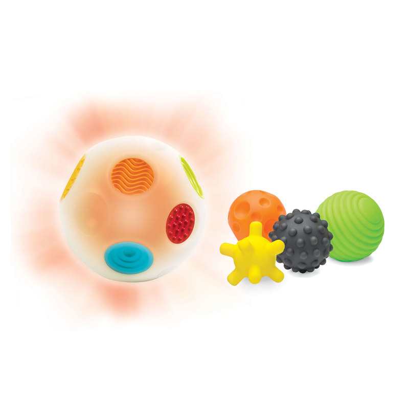 Set balle lumineuse et sonore et 4 balles Infantino
