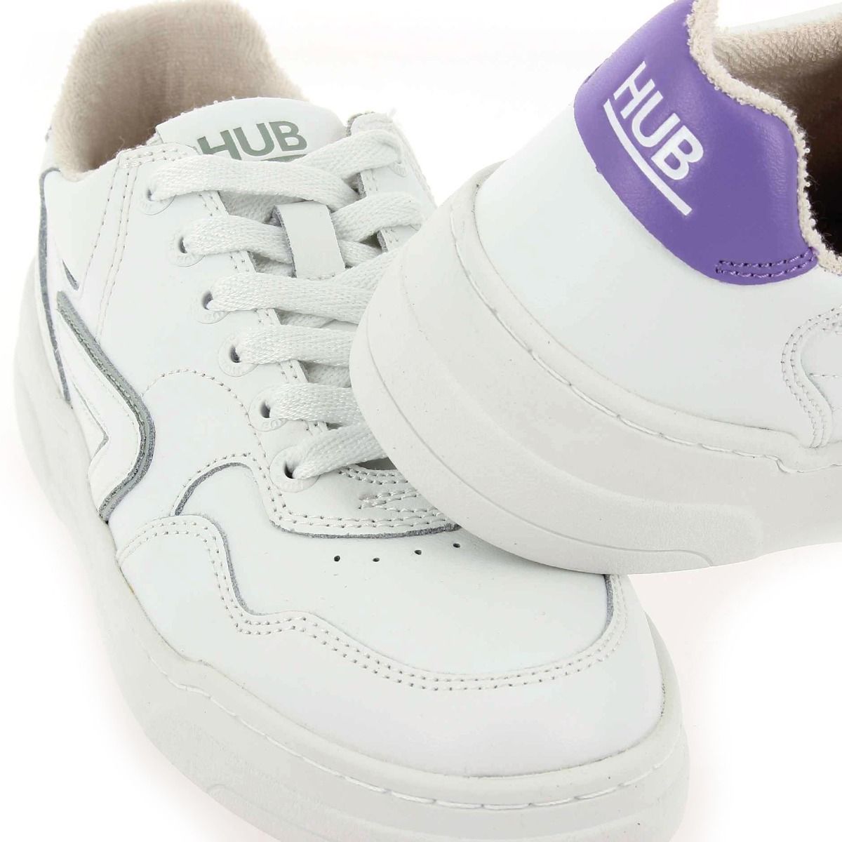 Hub  COURT W - Blanc Violet