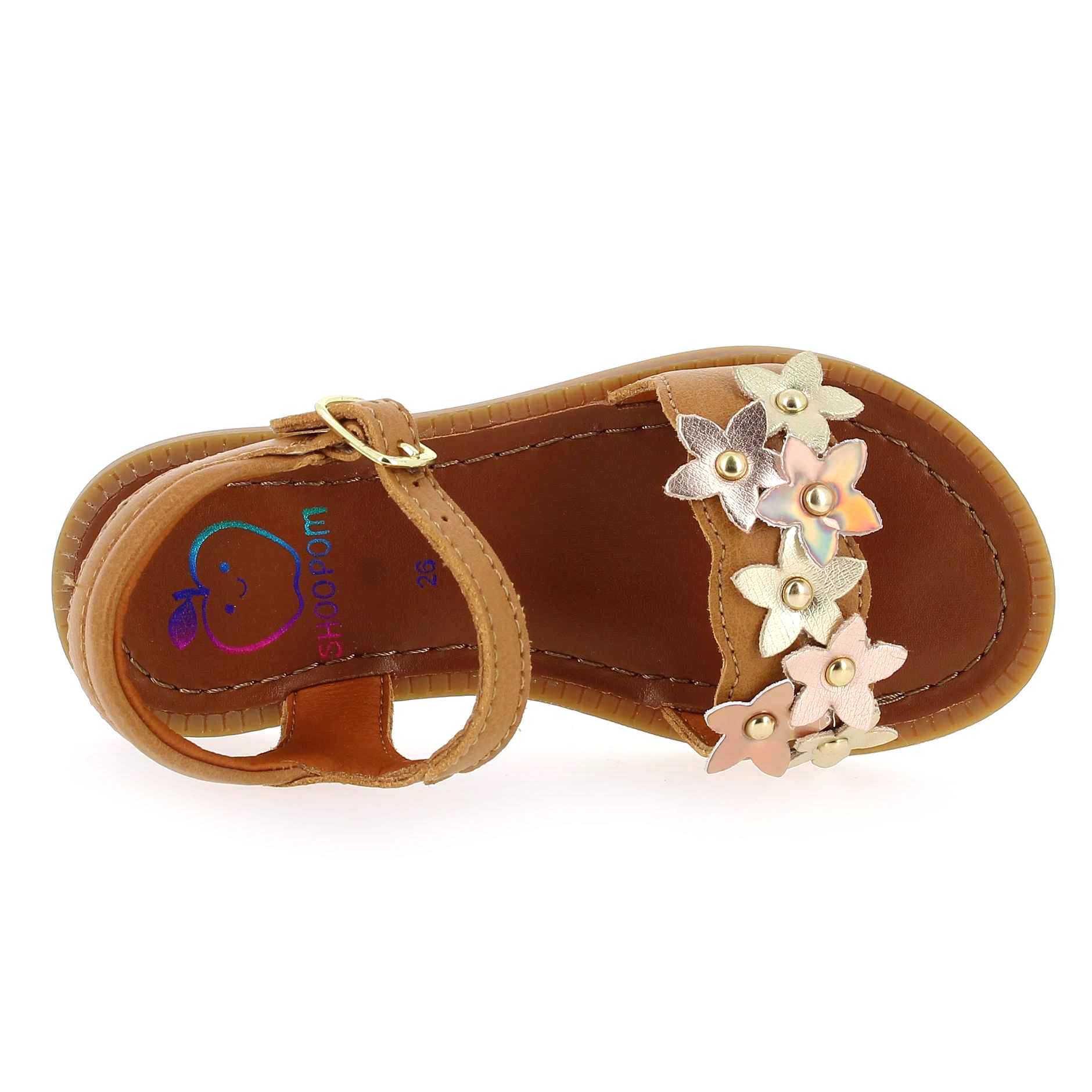Shoopom  SOLAR FLORE - Cognac Doré