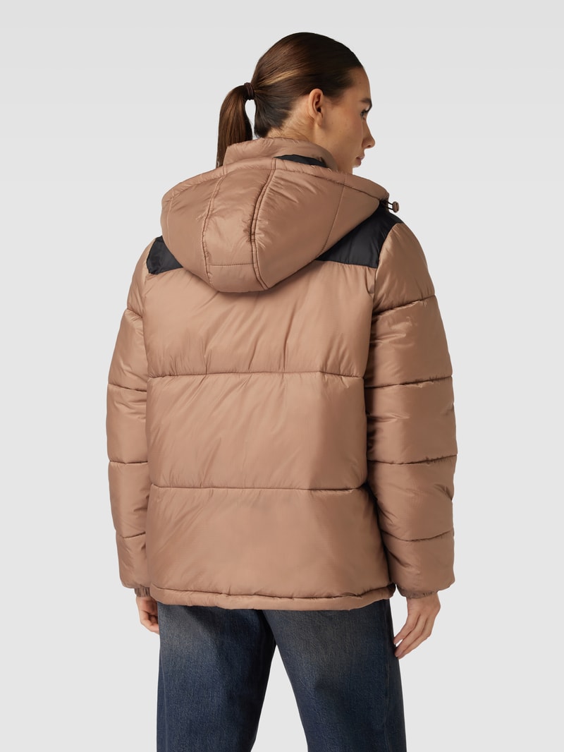Steppjacke mit Label-Schriftzug Modell 'DACE' in beige