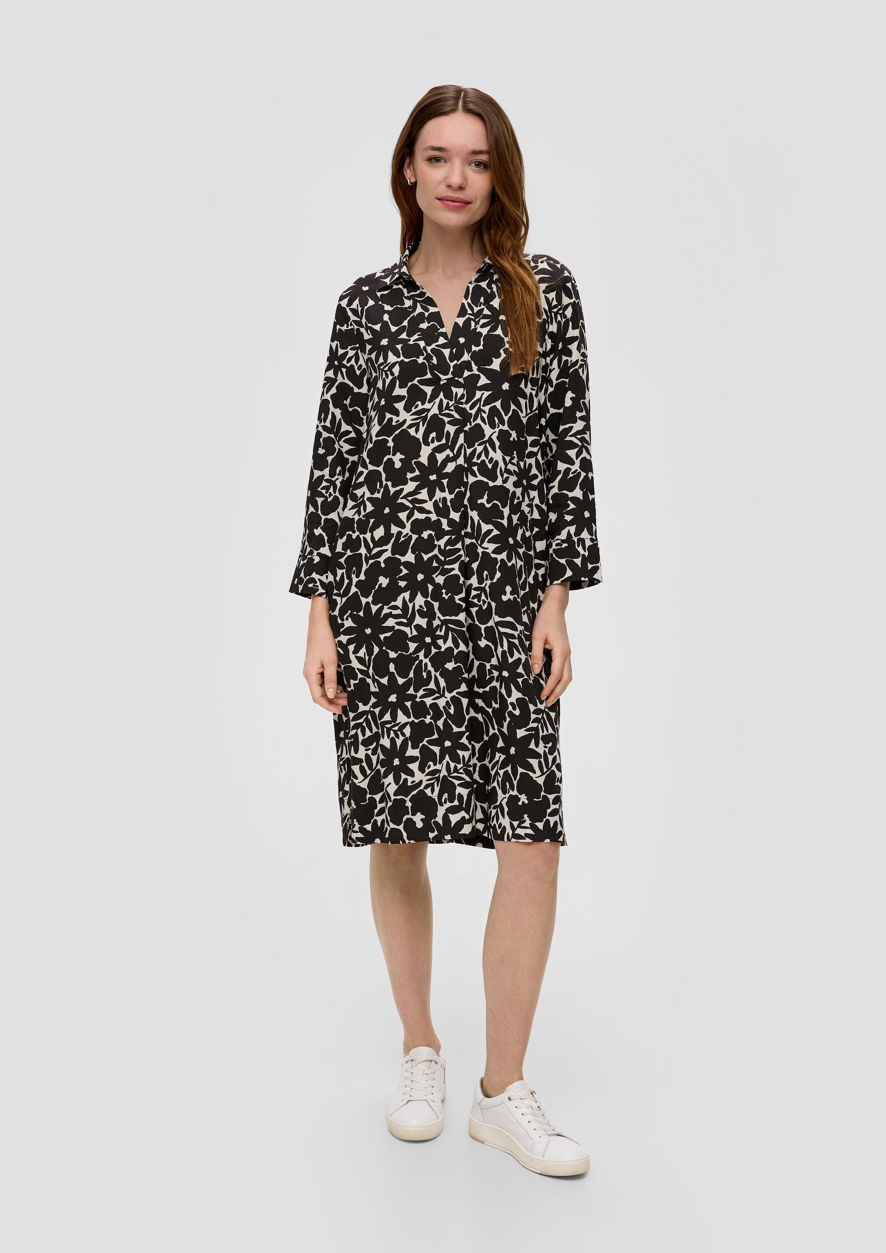 Hemdblusenkleid mit All-over-Print  2142222-99A5