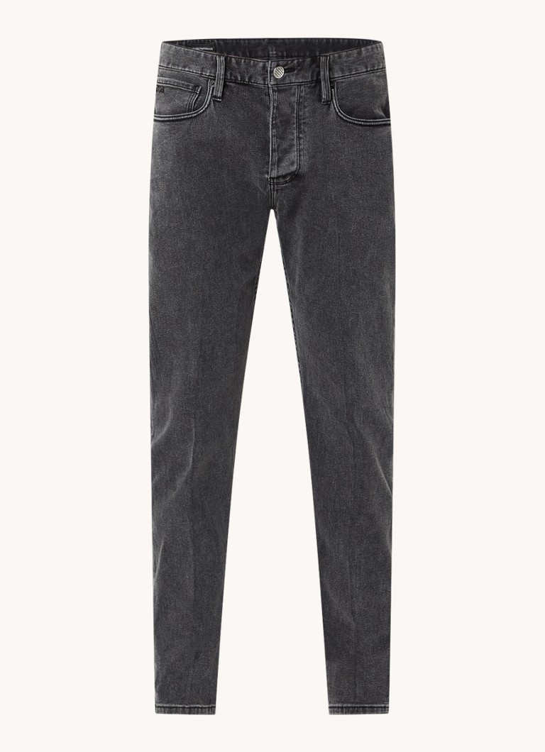 Emporio Armani slim fit farmer színes mosással és oldalsó zsebekkel