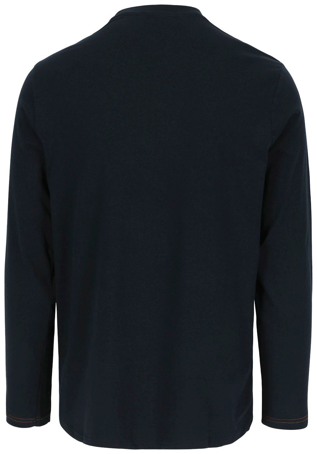 Herock Langarmshirt Noet t-shirt langärmlig 100 % vorgeschrumpfte Baumwolle, angenehmes Tragegefühl, Basic