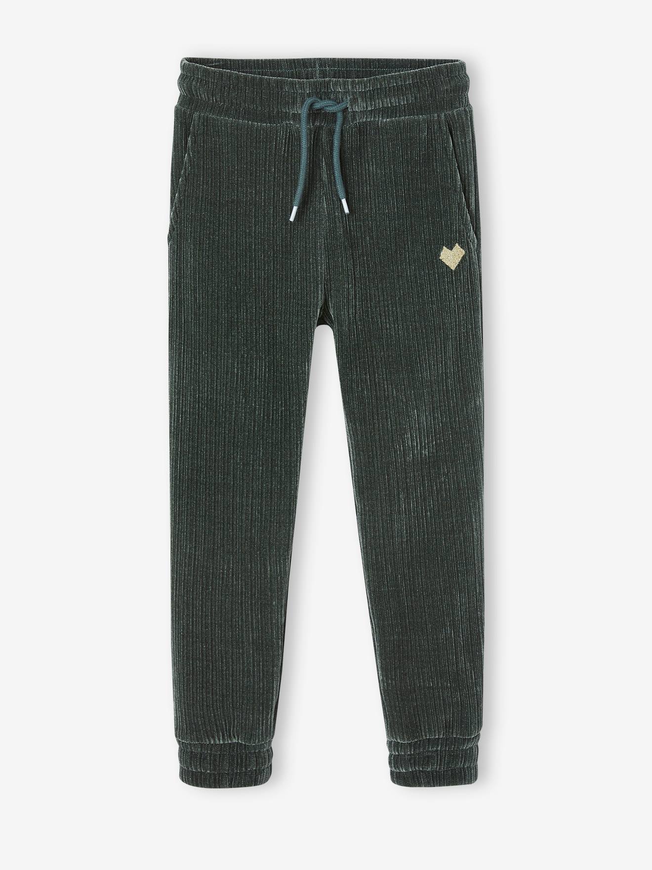 Vertbaudet Mädchen Joggpants aus Cord - grau meliert