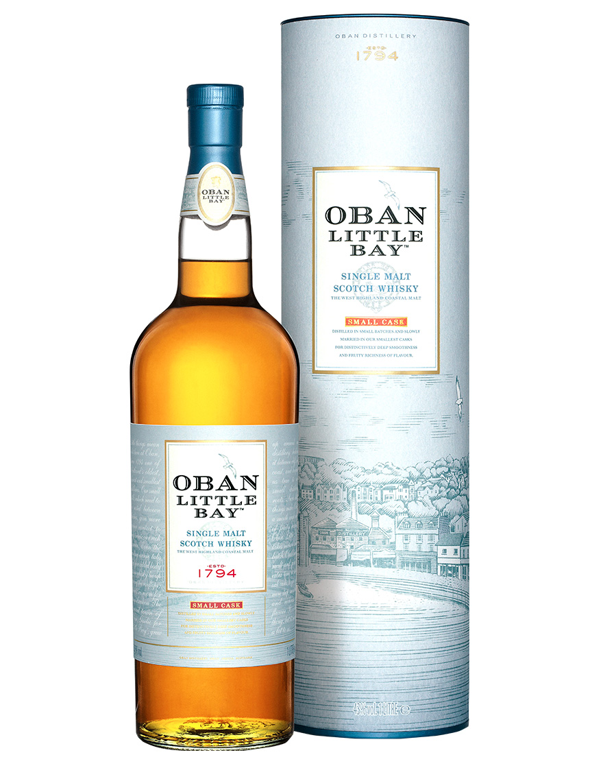 Single Malt Scotch Whisky Small Cask Little Bay Oban 0,7 ℓ, En Étui