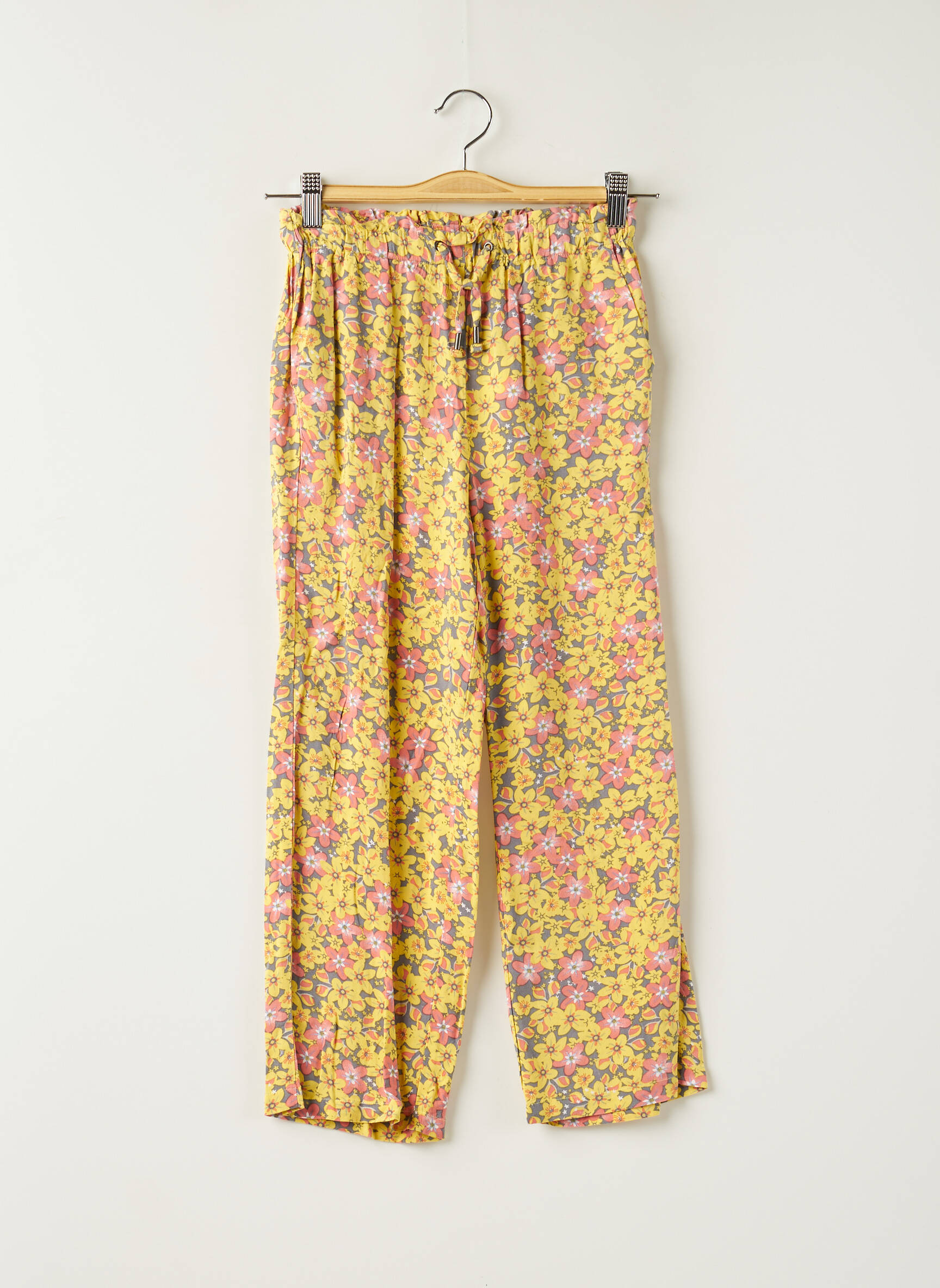 Garcia Pantalons Larges Fille couleur jaune