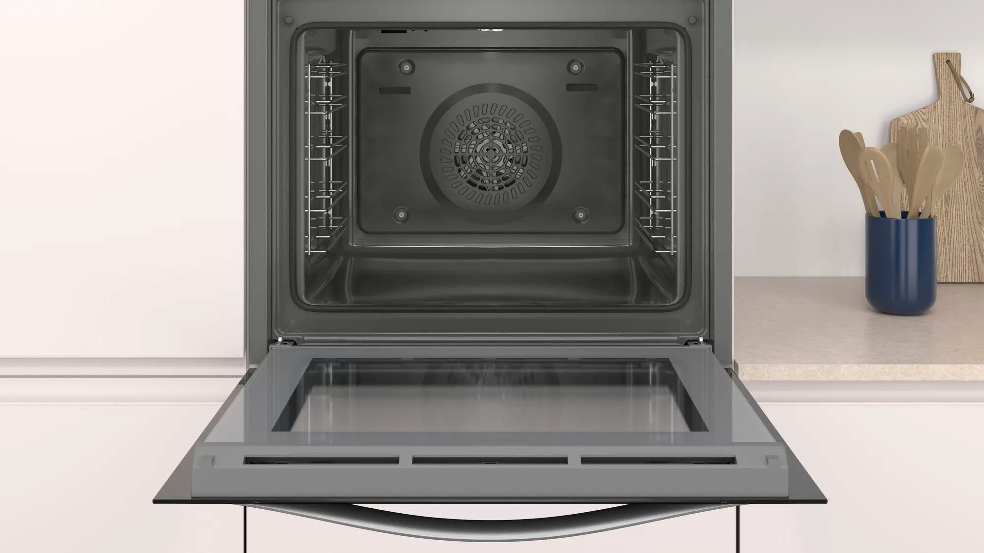 Constructa Einbaubackofen CF3M10052, mit Teleskopauszug nachrüstbar