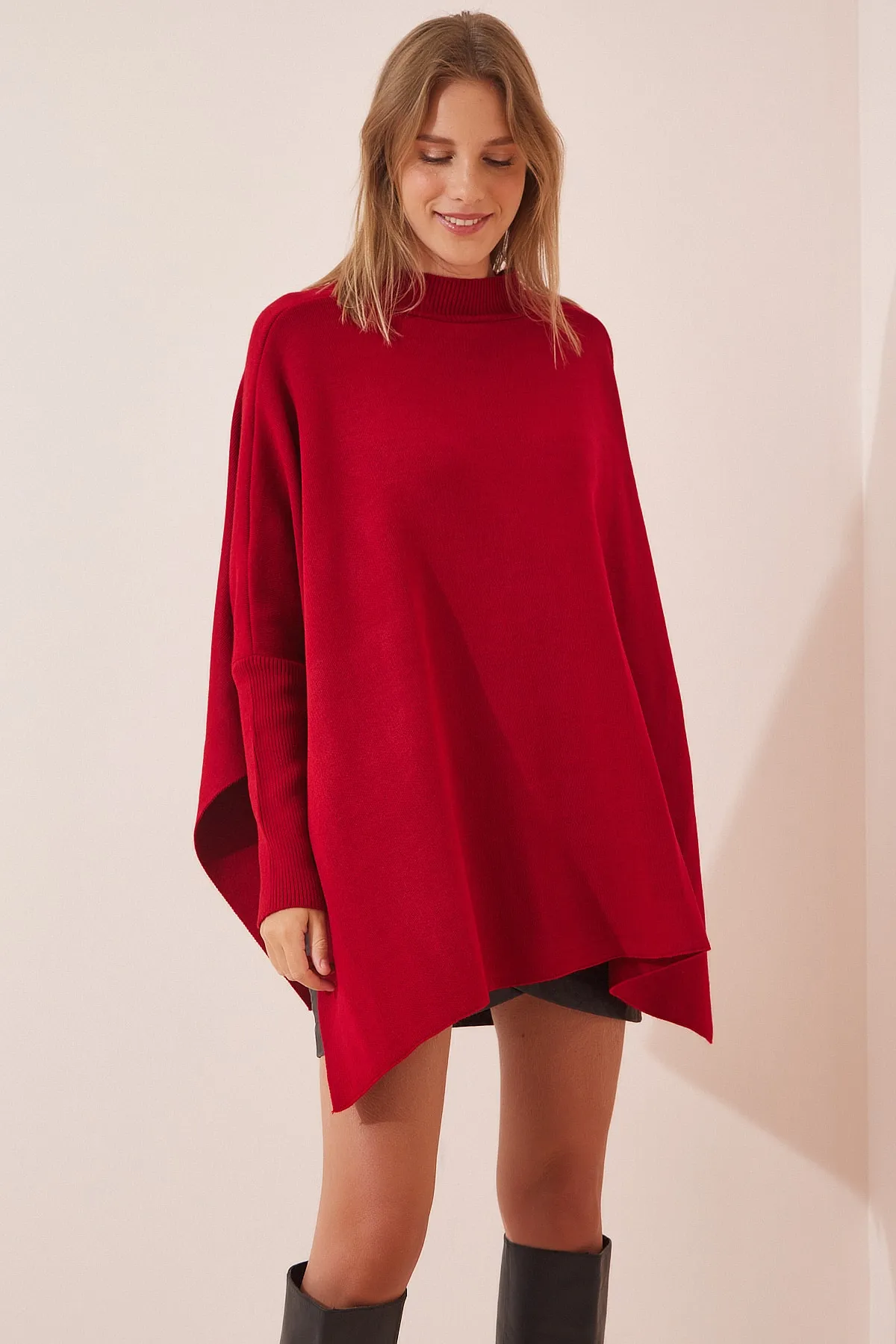Happiness İstanbul  Pullover - Rot - Oversized