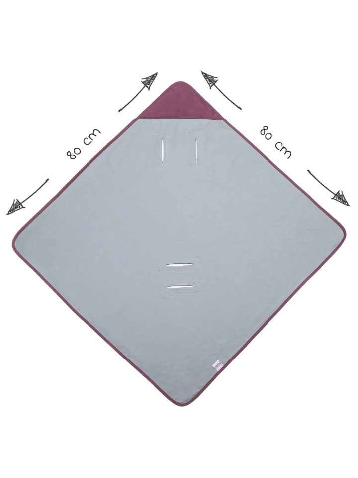 Makian Einschlagdecke leichte Jerseydecke - für Babyschale in rosa,lila günstig kaufen onesize