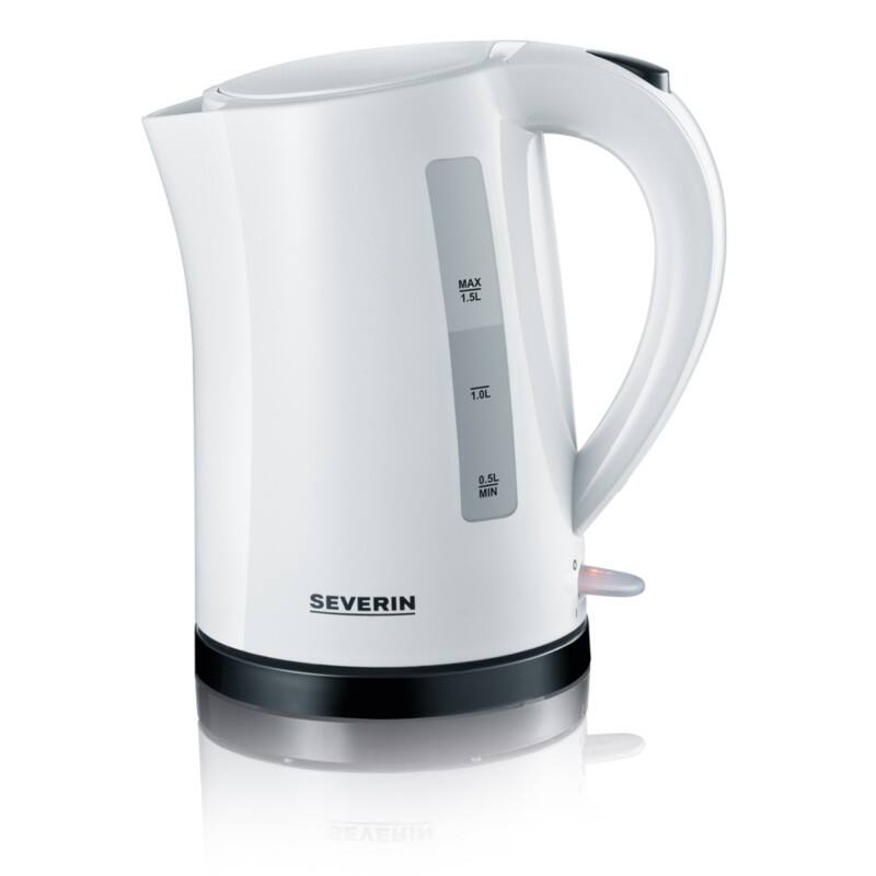 SEVERIN Wasserkocher 1.5 L Schwarz, Weiß 2200 W WK 3494