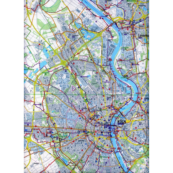Bikeline Radwanderkarte Köln / Bonn 1 : 60 000 - Fahrradkarte