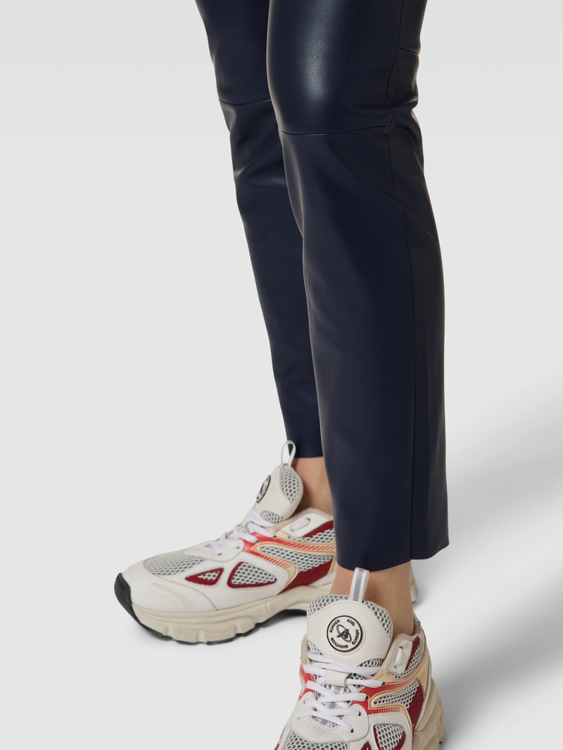 Leggings in Leder-Optik in dunkelblau