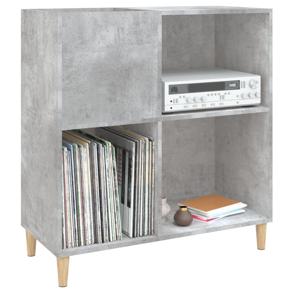 vidaXL Media-Regal Plattenschrank Betongrau 84,5x38x89 cm Holzwerkstoff, 1-tlg.