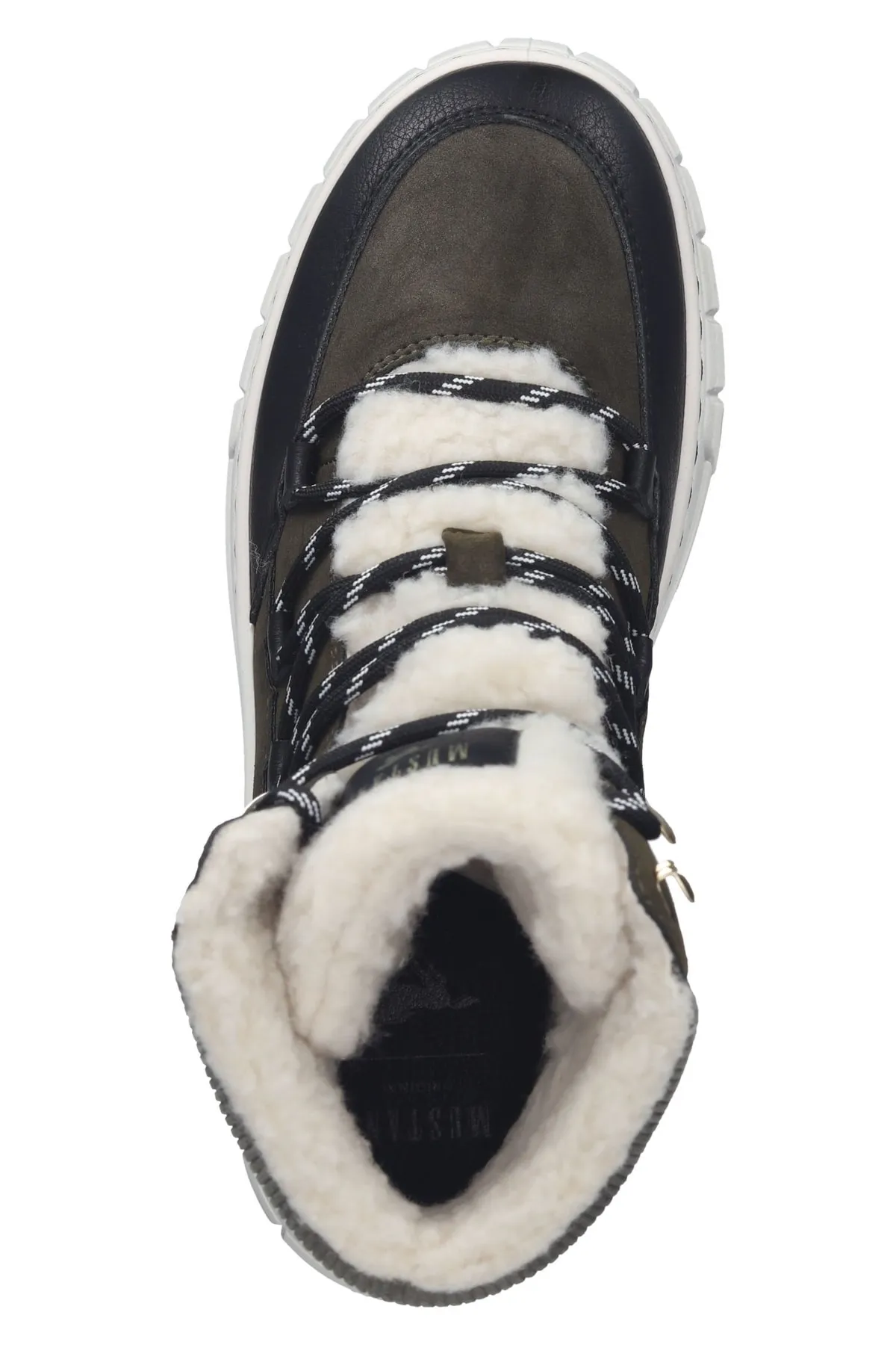 Mustang  Sneaker - Khaki - Flacher Absatz