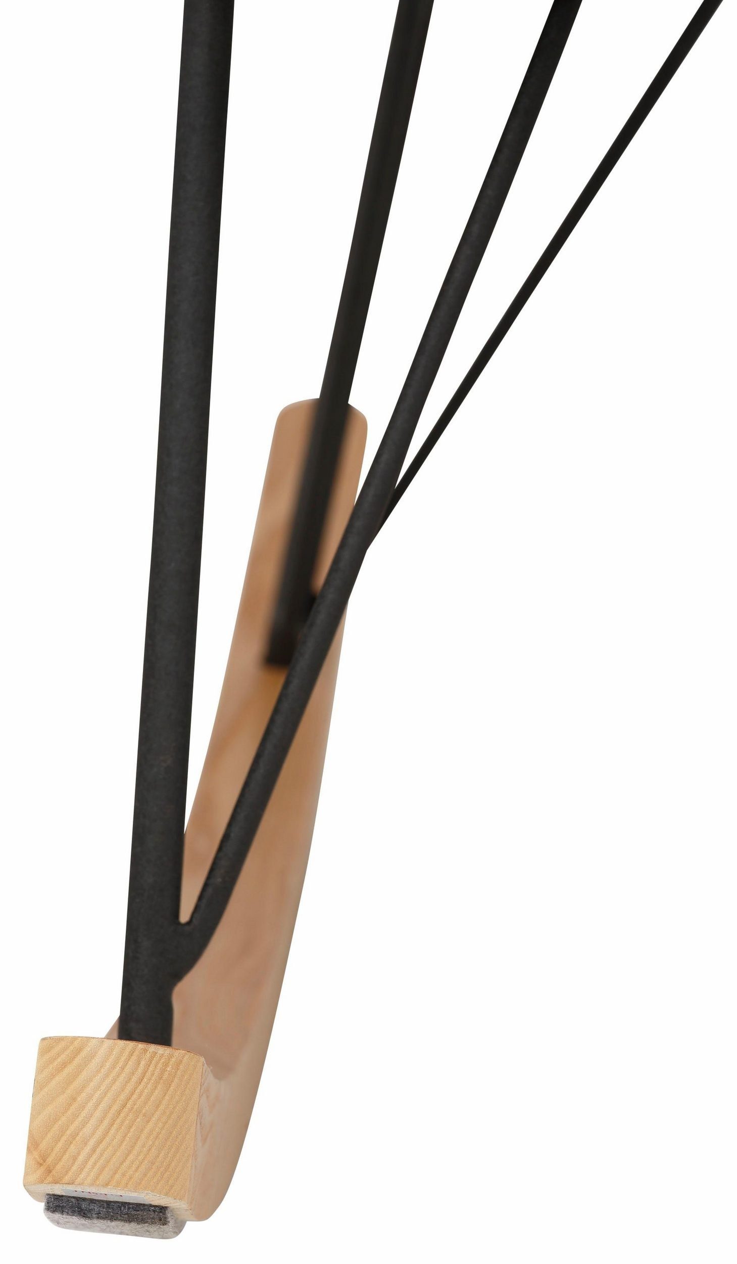 loft24 Schaukelstuhl Tamara, Kufen aus Eichenholz, Sitzhöhe 47 cm