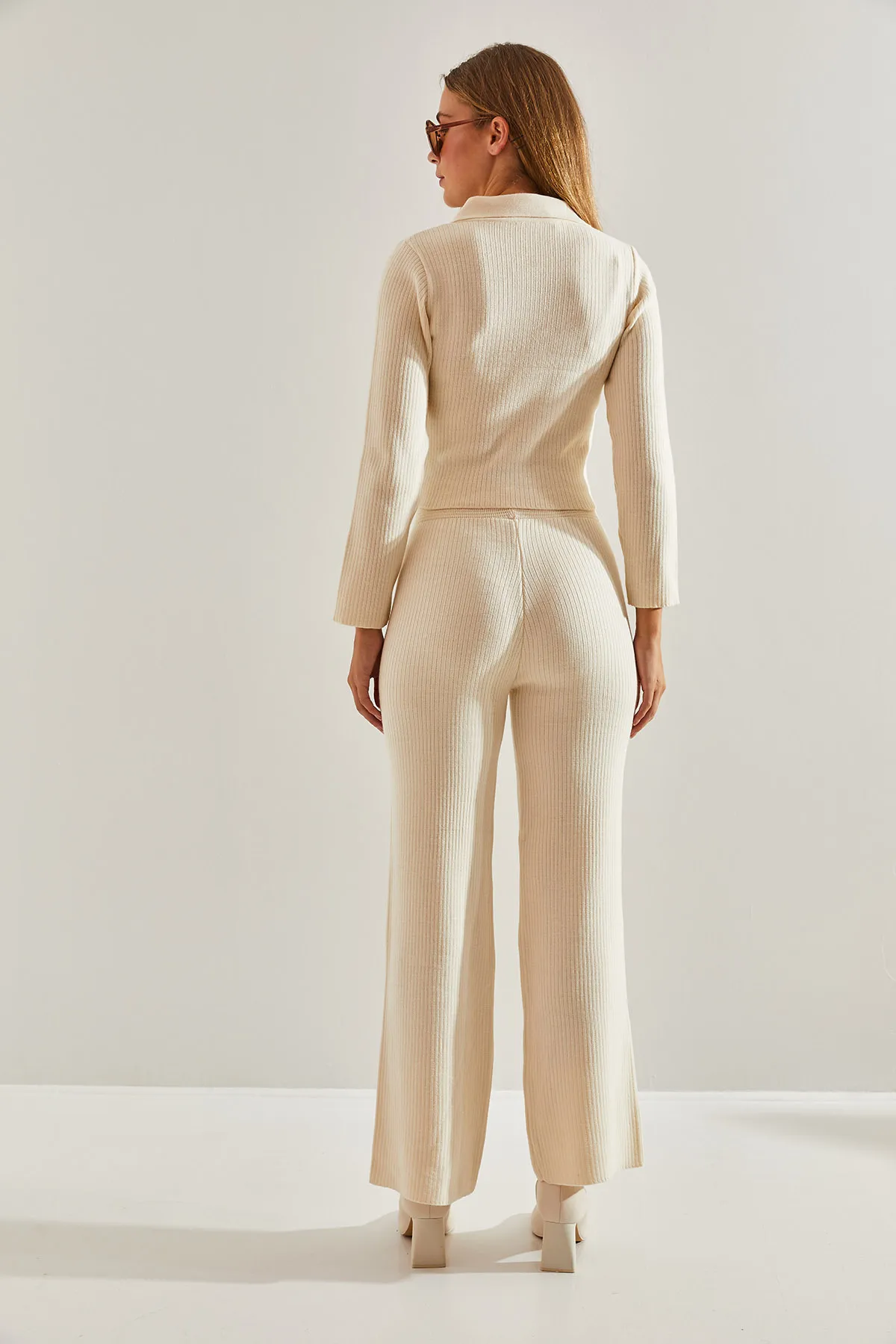 Bianco Lucci  Damen-Strickober- und -Unterteil-Set