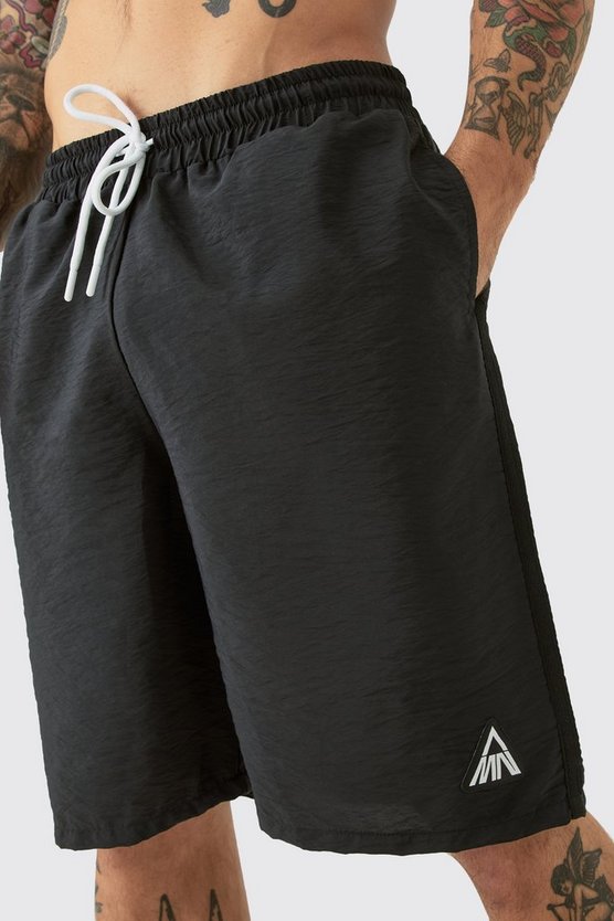 Man Badehose in Knitteroptik