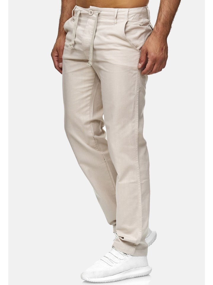 RESLAD Stoffhose Baumwollhose in beige günstig kaufen