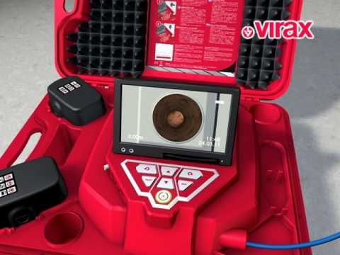 VIRAX 294051 VISIOVAL VX-SWITCH Cameră de inspecție 26 și 40 mm cu cap interschimbabil