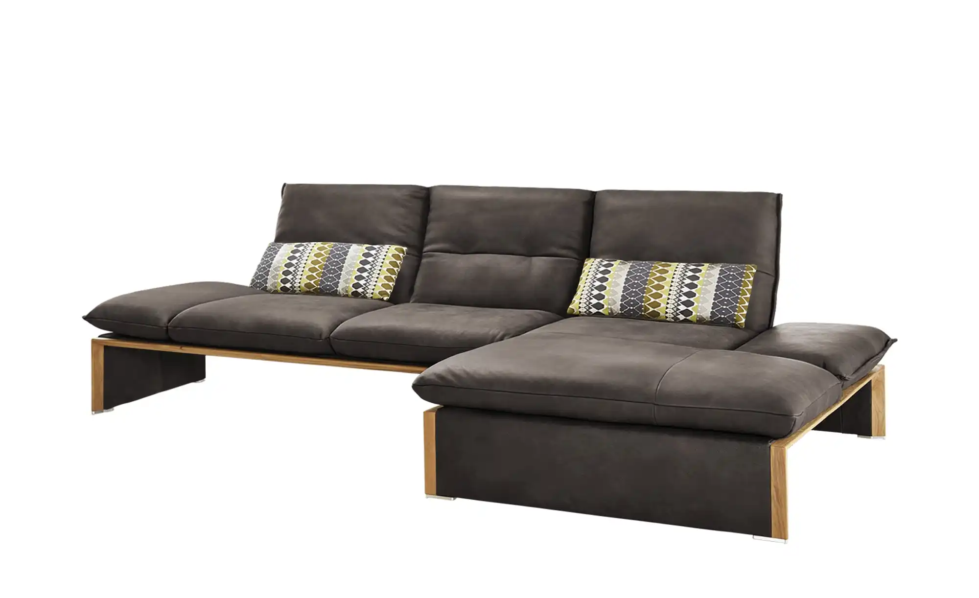 KOINOR Leder-Ecksofa mit Massivholzrahmen aus Wildeiche Humfrey