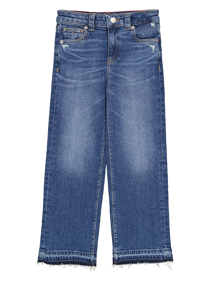 Tommy Hilfiger Jeans - Mom fit - in Blau günstig kaufen