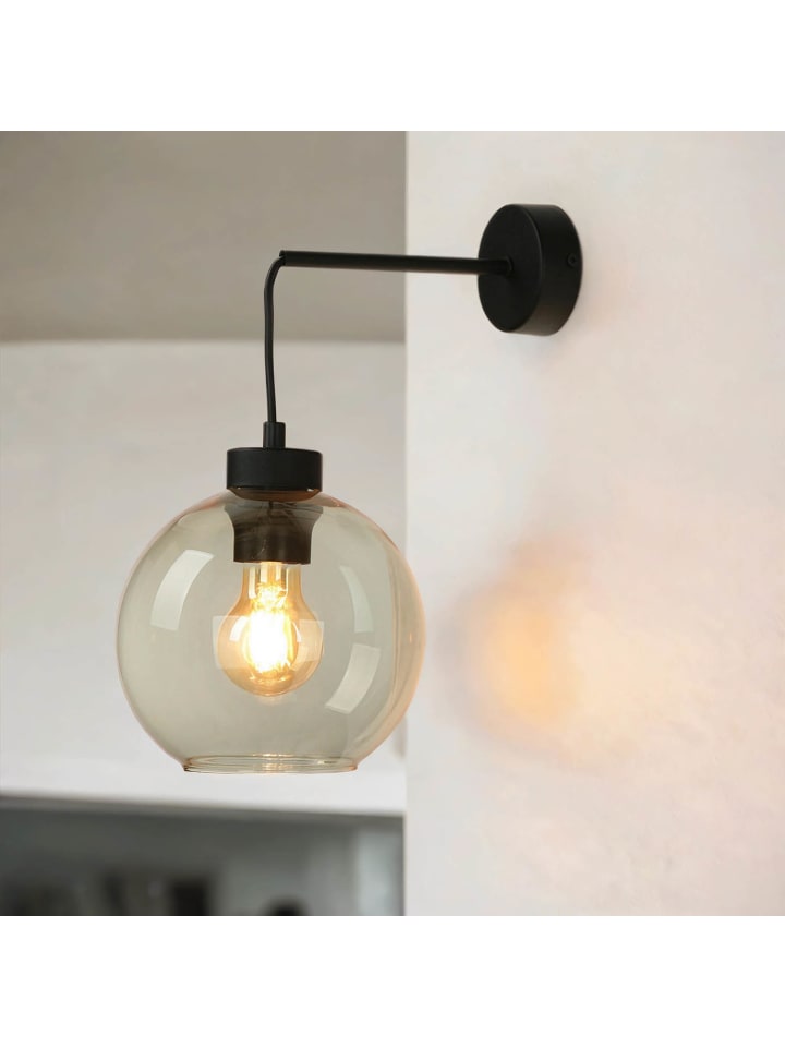 Licht-Erlebnisse Wandlampe in Schwarz Bernstein günstig kaufen onesize