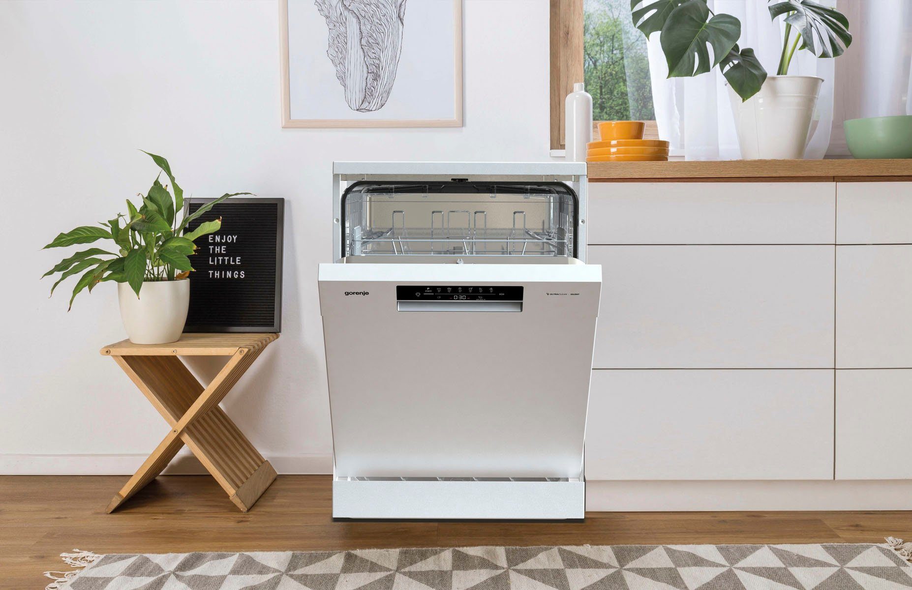 GORENJE Standgeschirrspüler, GS 642E90W, 11 l, 13 Maßgedecke, Total AquaStop