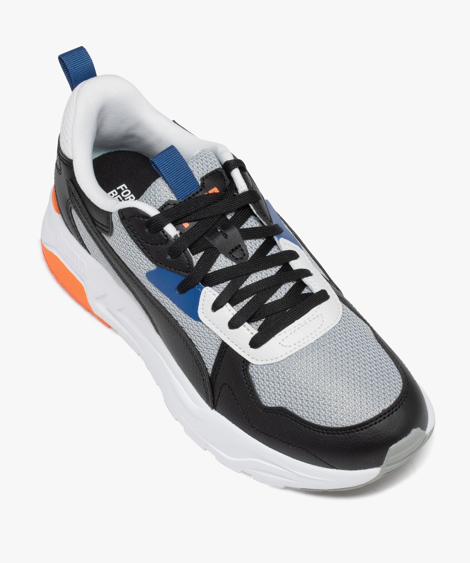 Baskets homme multicolores style running en mesh - Puma gris | GEMO