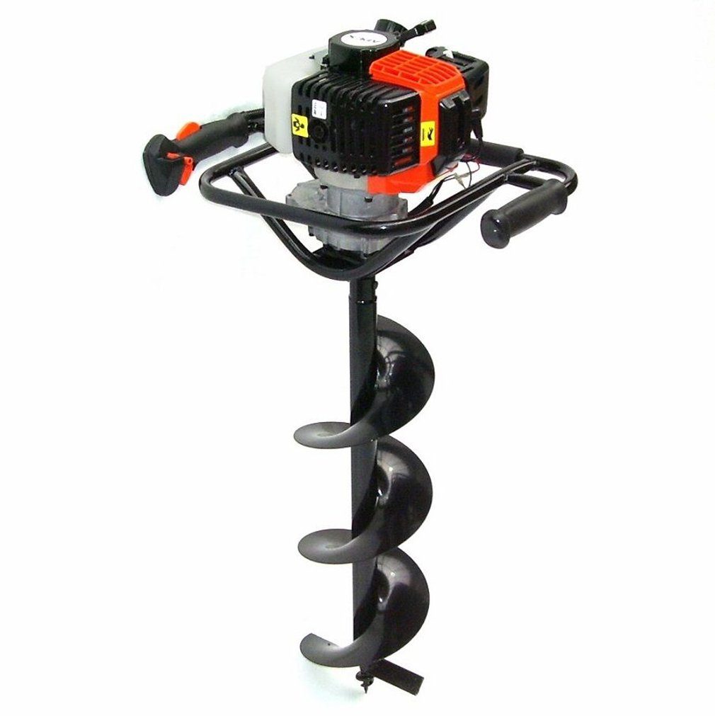 Apex Erdbohrer Erdbohrer 52ccm Erdbohrgerät 55164 mit 2 Erdlochbohrer + Verlängerung