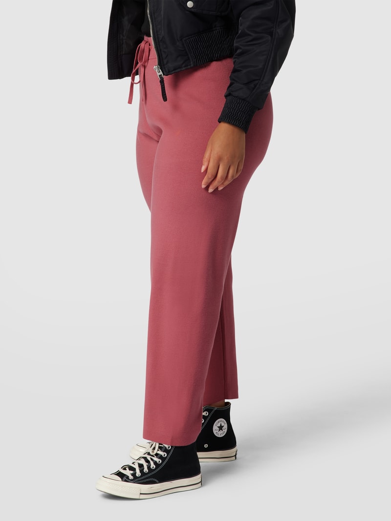 PLUS SIZE Sweatpants mit Label-Details in pink