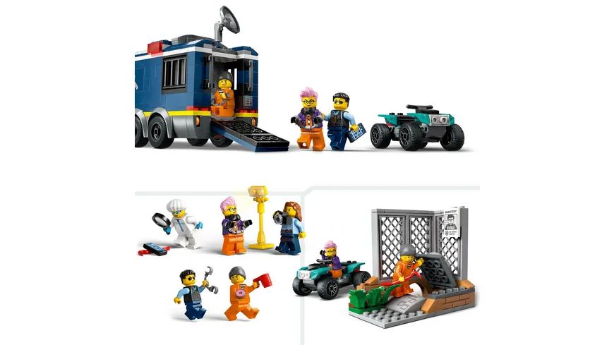 LEGO City 60418 Polizeitruck mit Labor