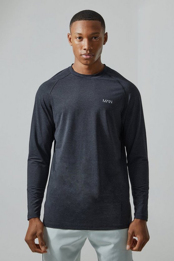 Man Active Slim-Fit Mesh-Oberteil