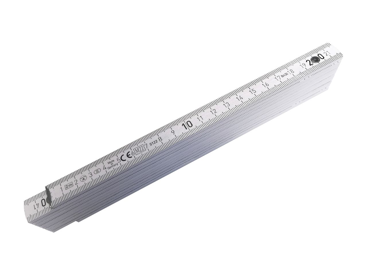 Sarei Zollstock 2 Meter mit 90°/180° Winkeleinrastung aus Holz