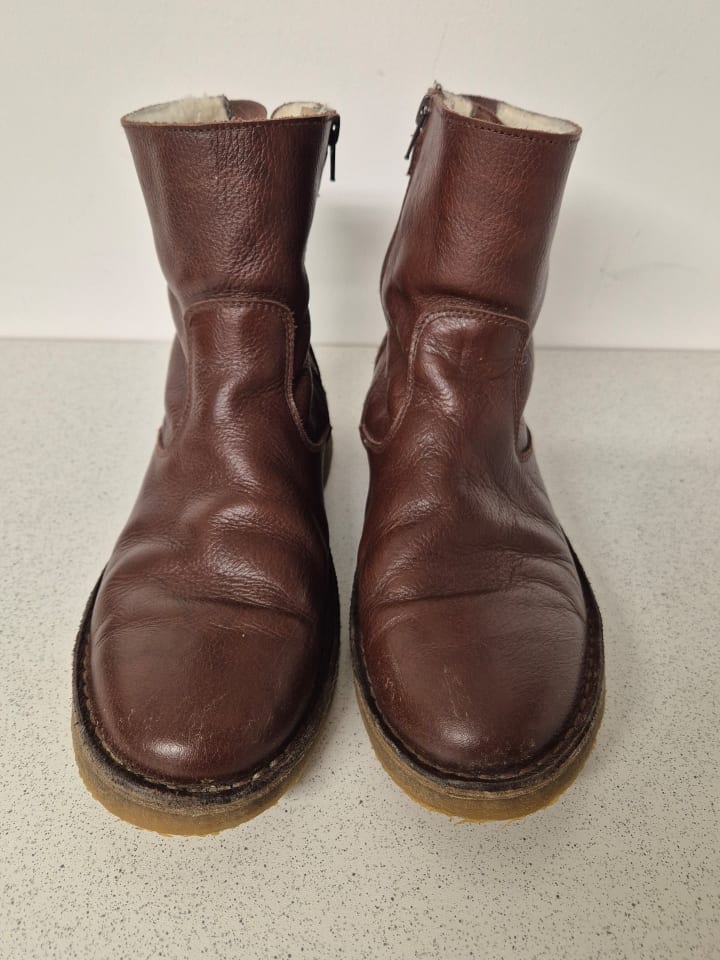 kmins woman Leder-Boots in Braun günstig kaufen 40