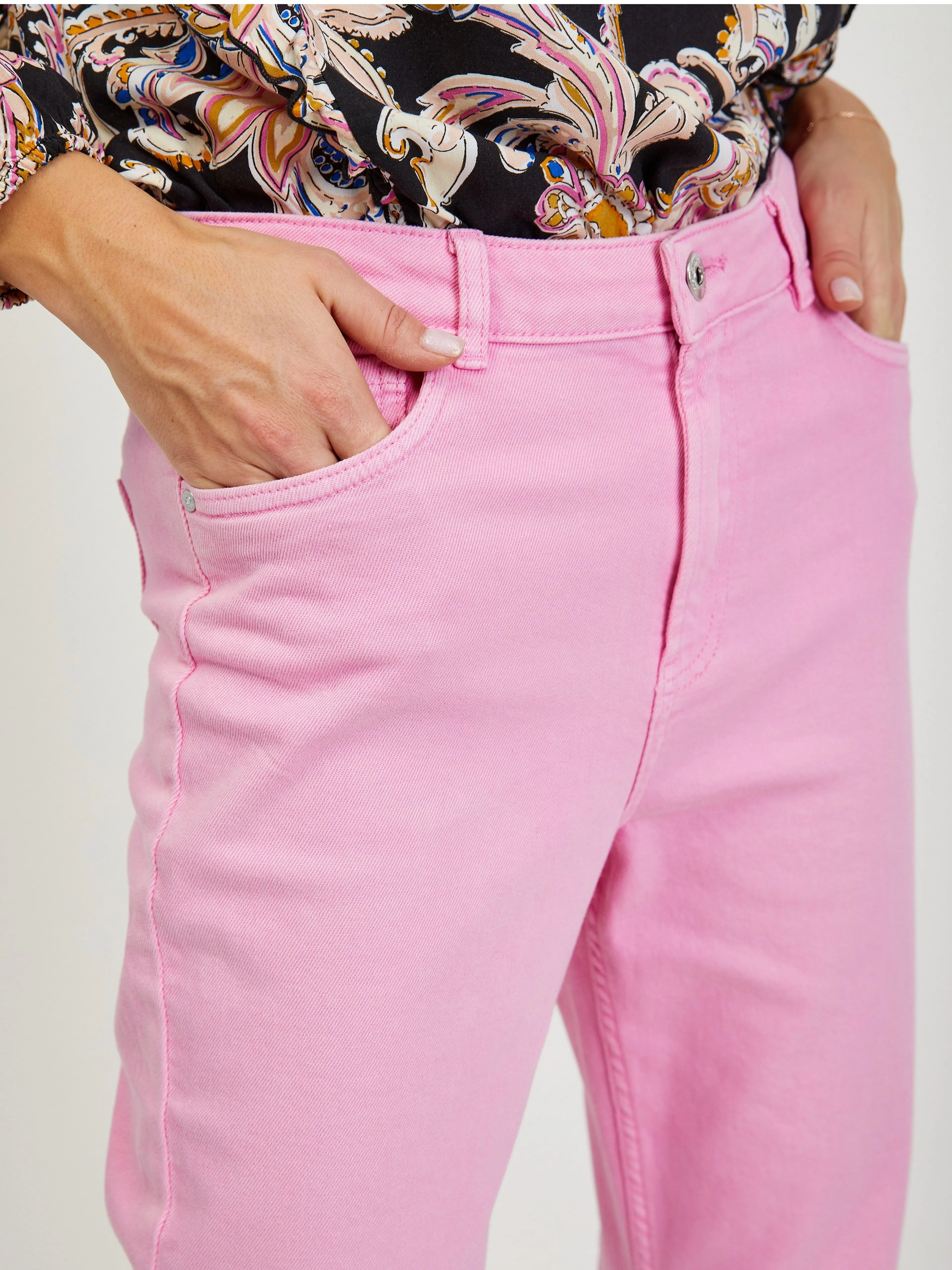 Rosa Damen Bootcut-Jeans ORSAY