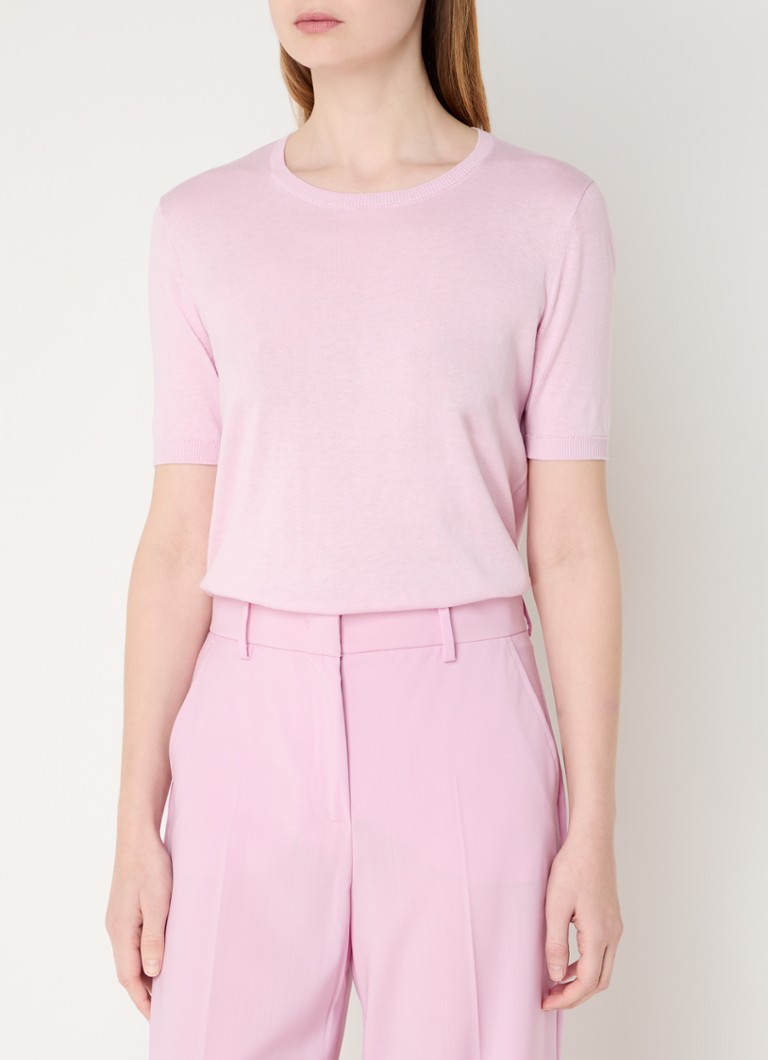 MaxMara Zibetto fine knit top in silk blend