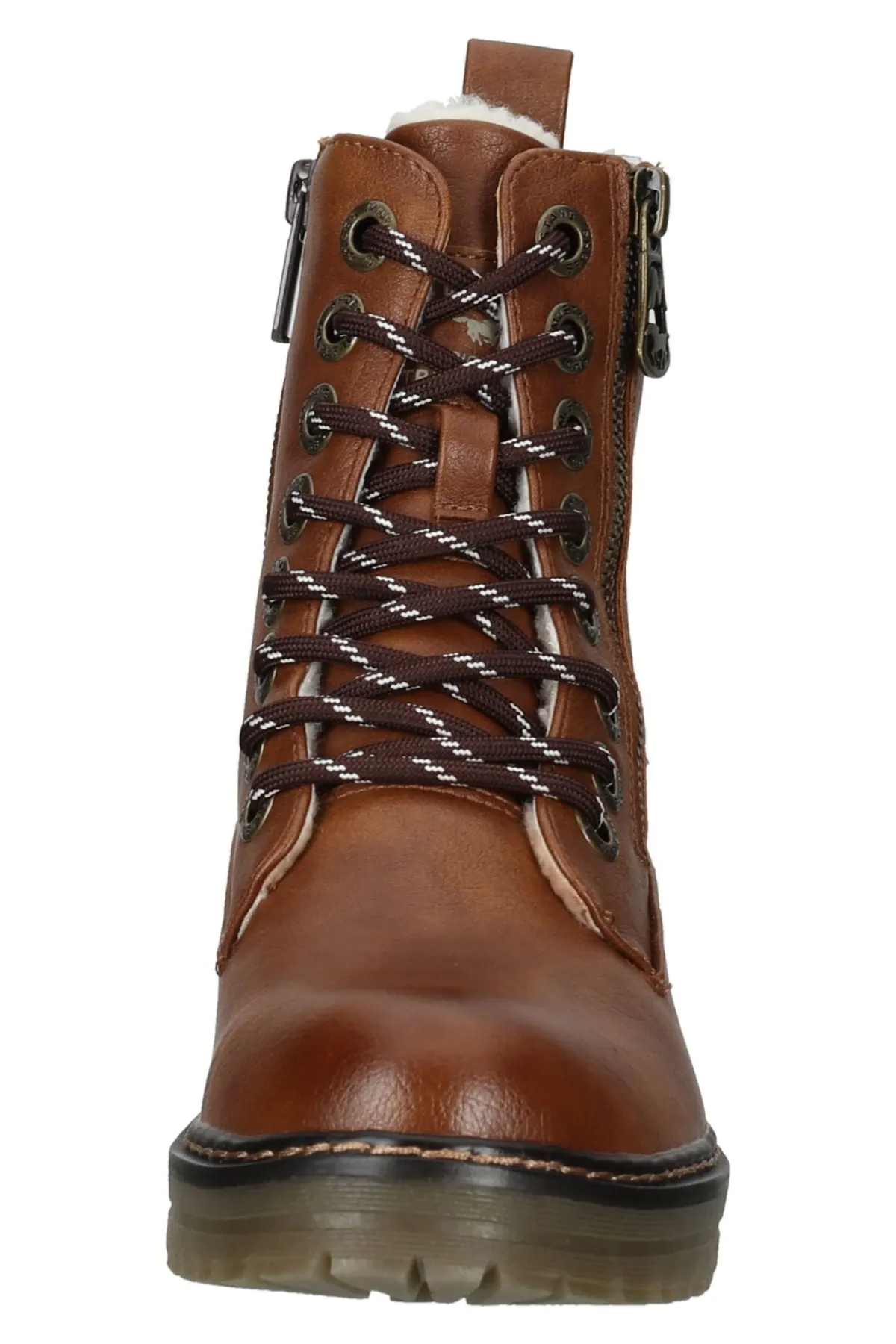 Mustang  Stiefelette - Braun - Blockabsatz