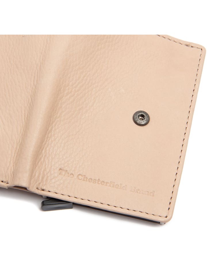 The Chesterfield Brand Kaunas Geldbörse RFID Schutz Leder 7.5 cm in beige günstig kaufen onesize