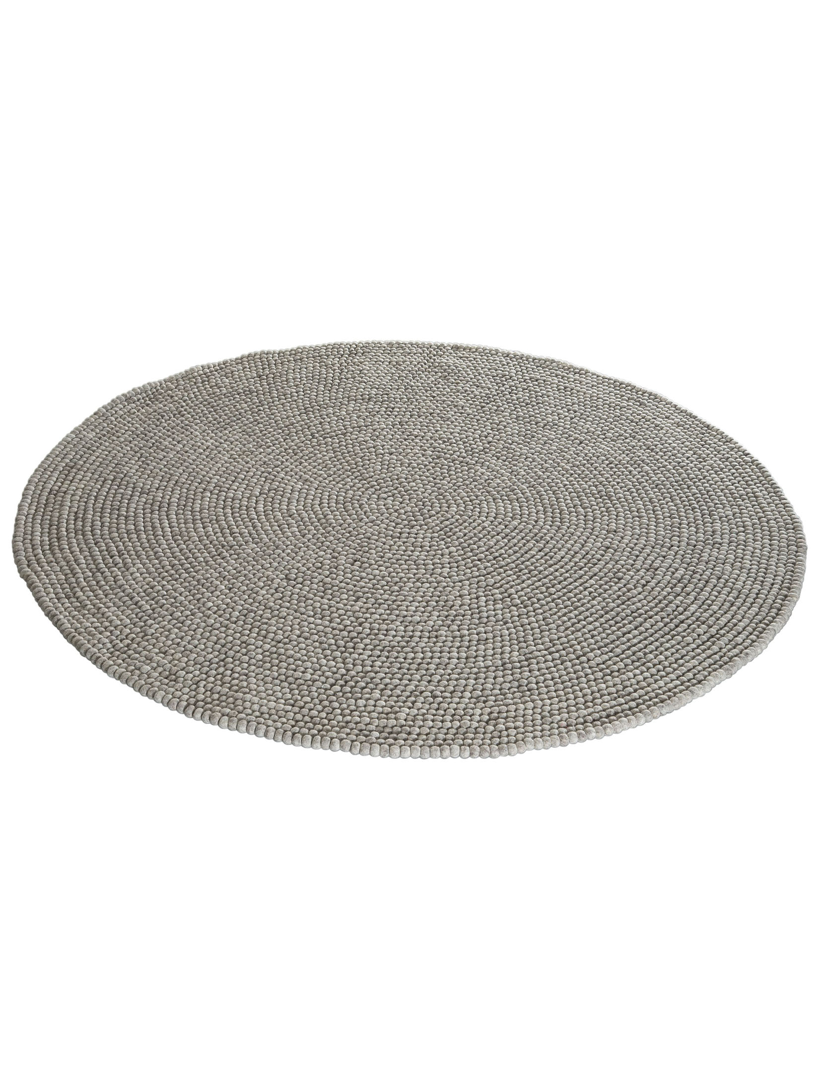 Smedby Filzkugel-Teppich, Stone Grey