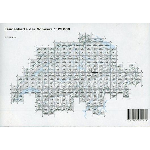 Swisstopo 1 : 25 000 Linthal - Wanderkarte