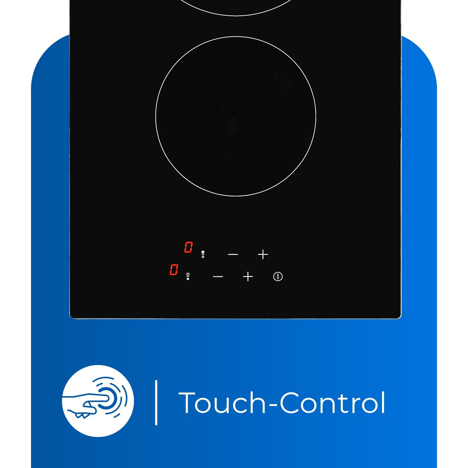 exquisit Elektro-Kochfeld, Touch-Control, Modern, Restwärmeanzeige, Überhitzungsschutz