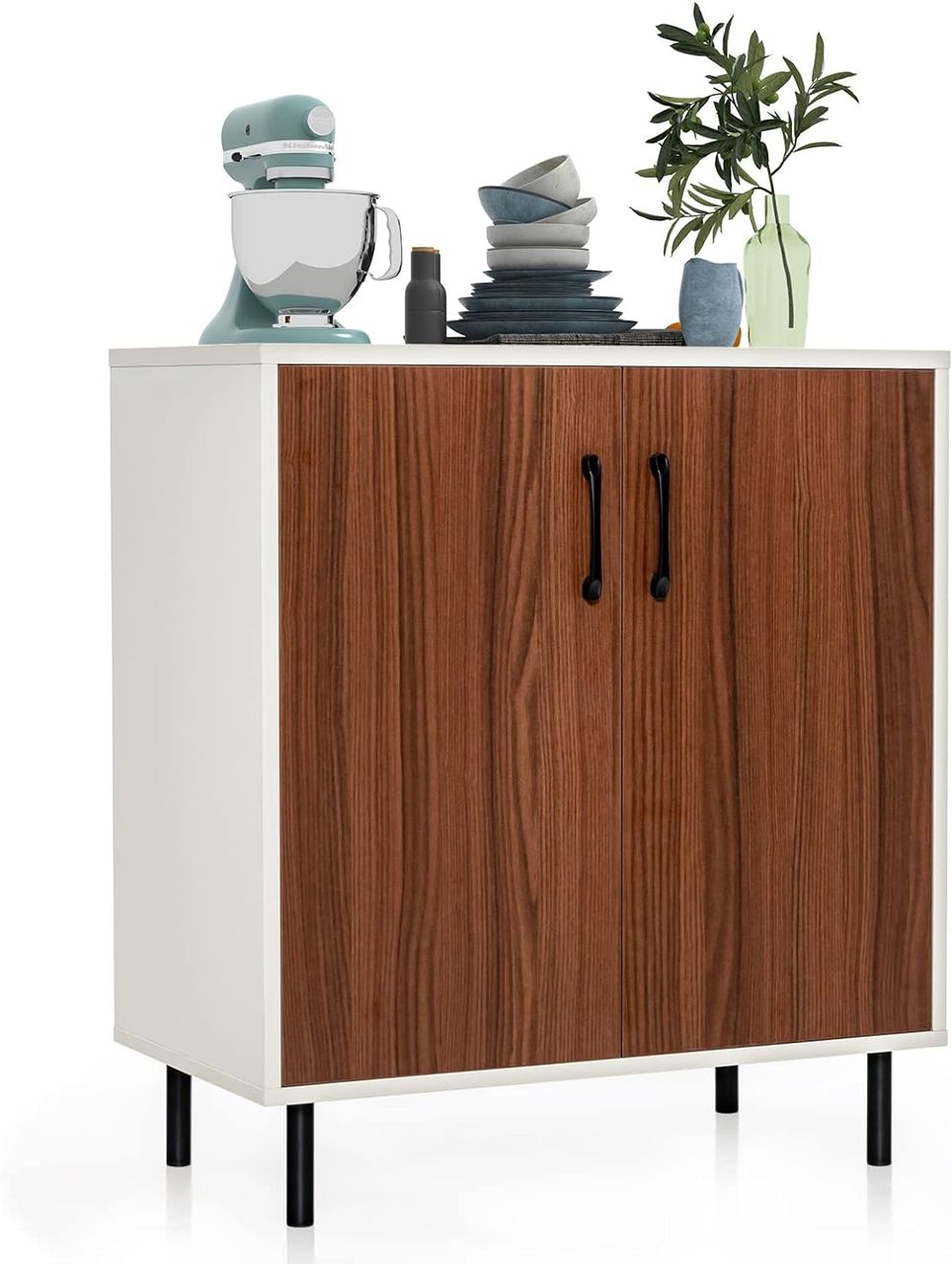Costway Sideboard mit 5-Fach verstellbarem Einlegeboden