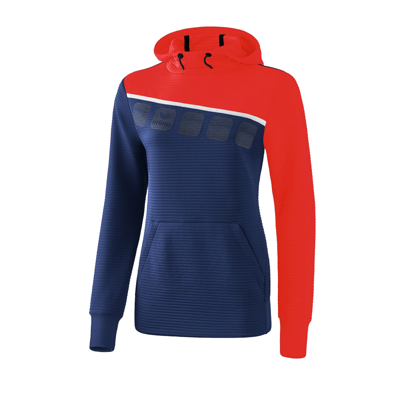Erima 5-C Kapuzensweat Damen Blau Rot