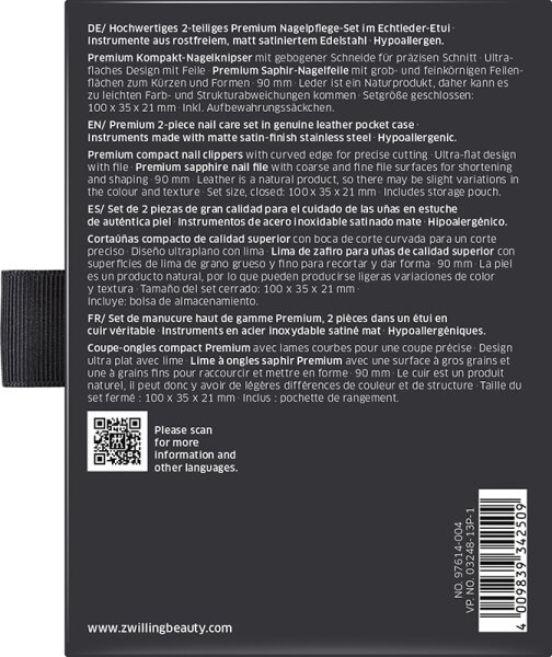 ZWILLING Beauty Premium Nagelpflege-Set - black Maniküre-Set