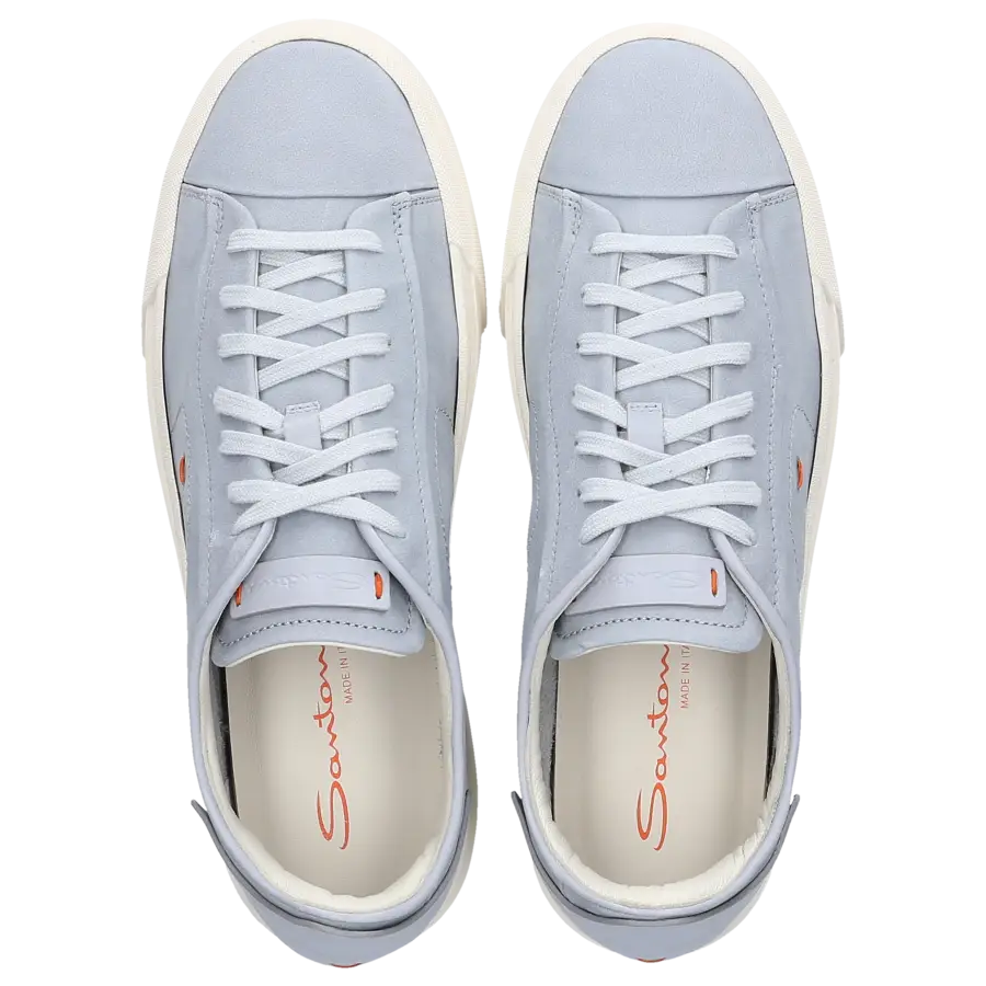 Santoni - Sneaker low 60966 Nubukleder - blau