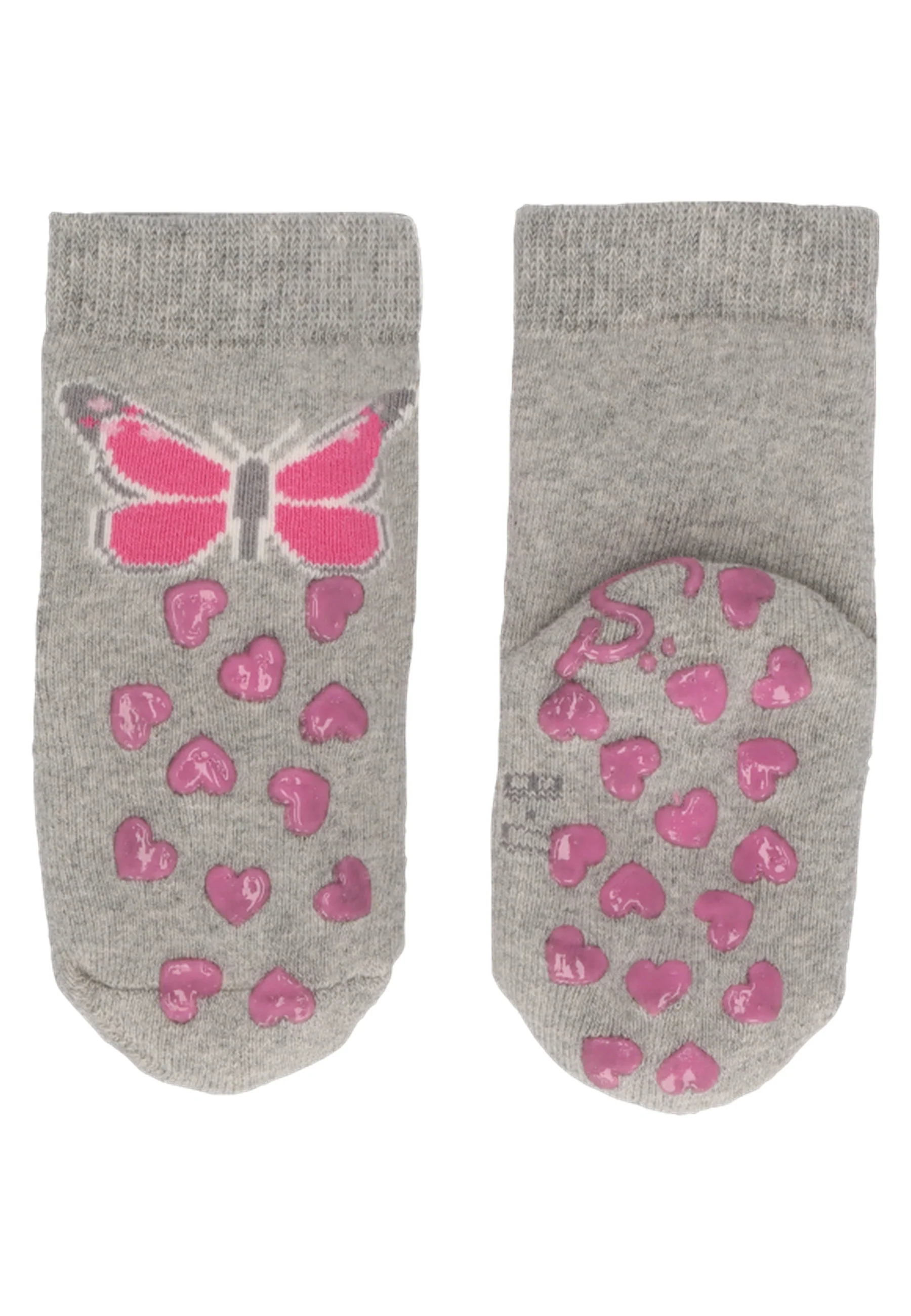 ABS Krabbelsocken im 2er Pack mit Motiv Schmetterling