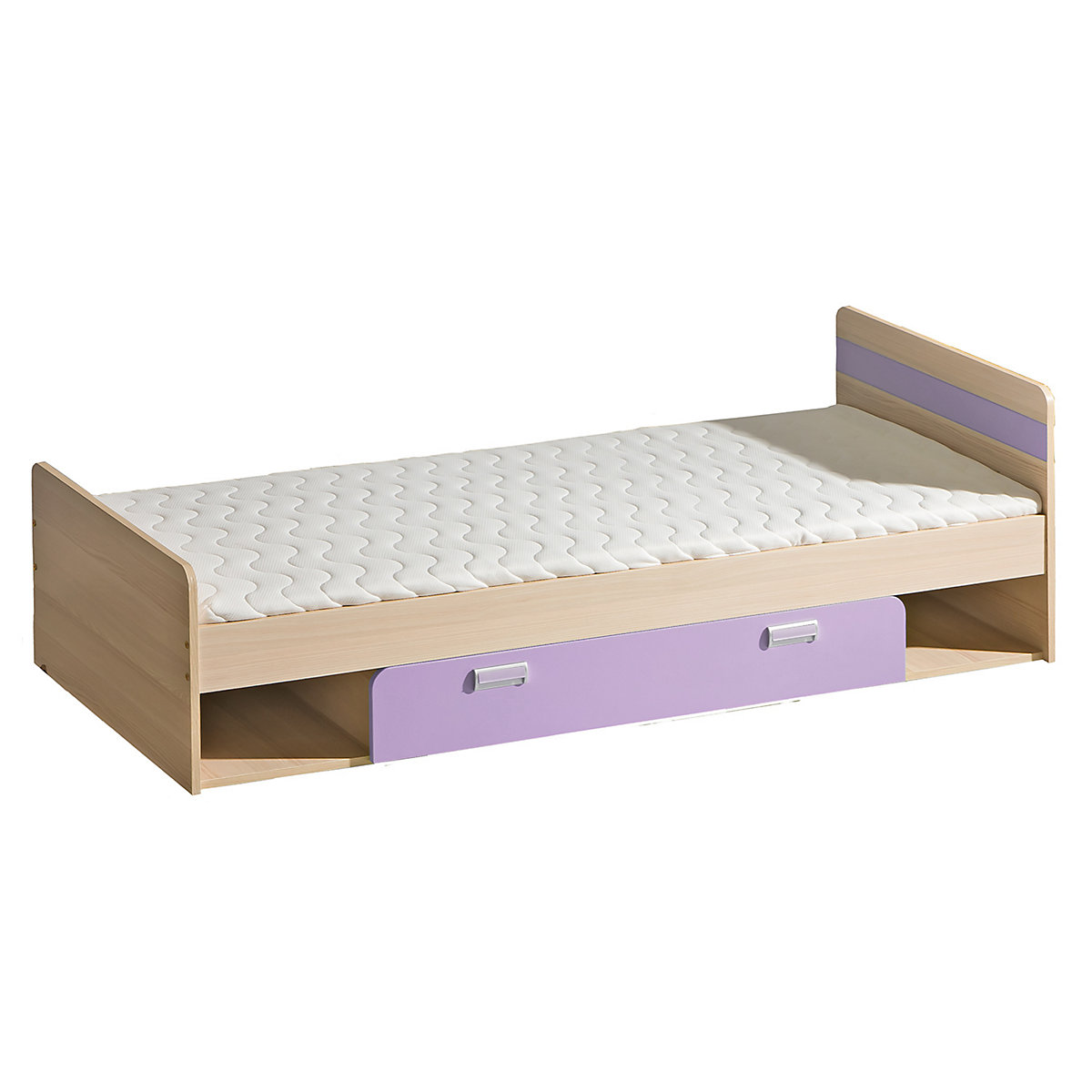 Jugendzimmer Set Lorento 6 teilig mit Eckschrank voilett